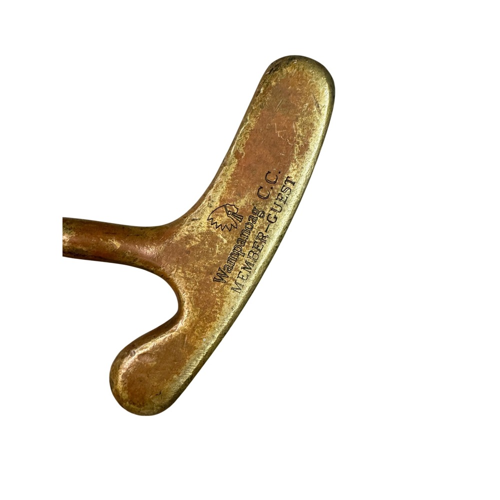 Vintage Acushnet Bulls Eye Standard Putter Wampanoag CC Member Guest Brass Blade